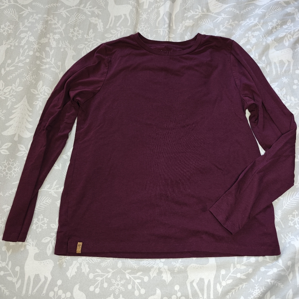 Tentree Deep Purple Long Sleeve Shirt  -Sz M